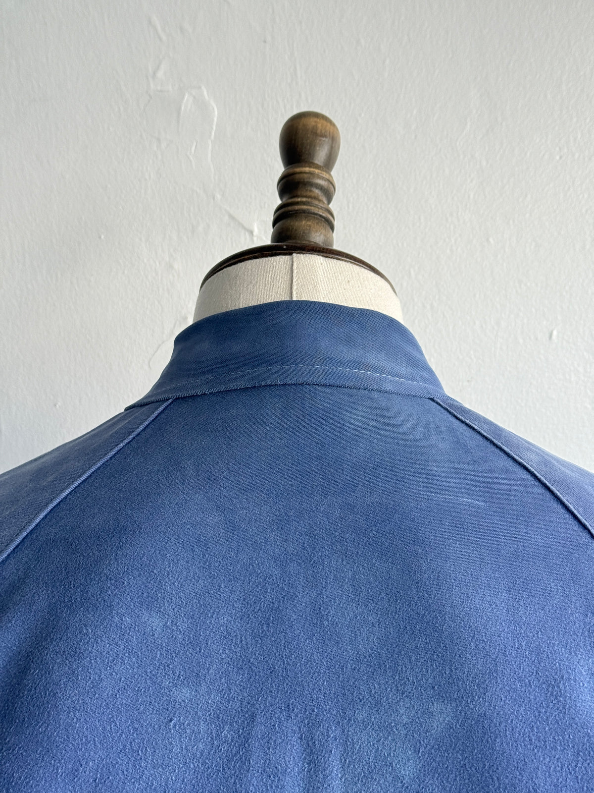 Blue French Moleskin 1950s Vintage Workwear Chore Jacket CH490 - Medium