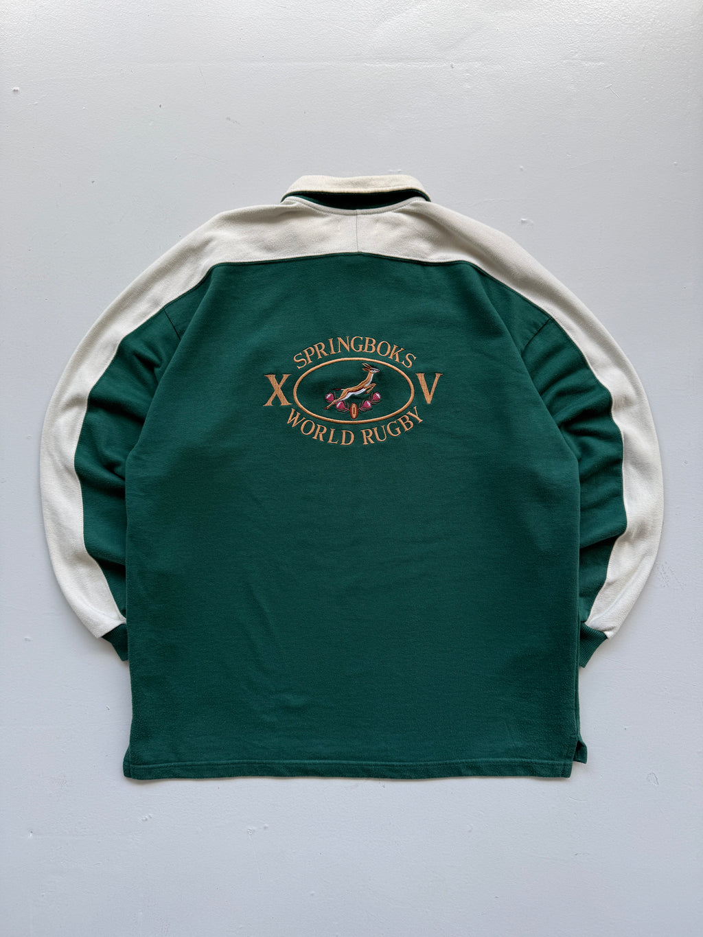 Twickenham Springboks XV World Rugby 90's Vintage Quarter Zip Sweatshirt - XL