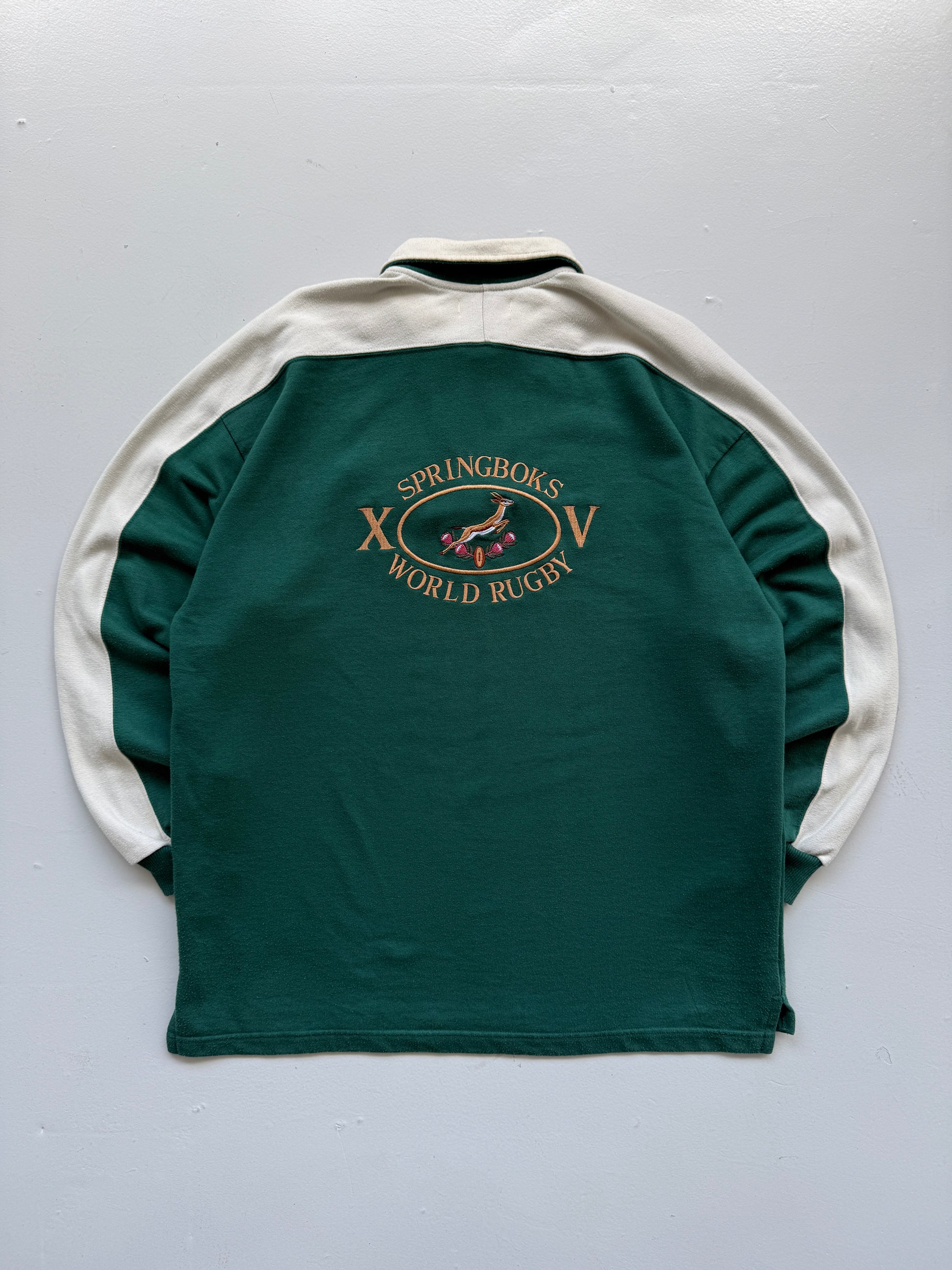 Twickenham Springboks XV World Rugby 90's Vintage Quarter Zip Sweatshirt - XL