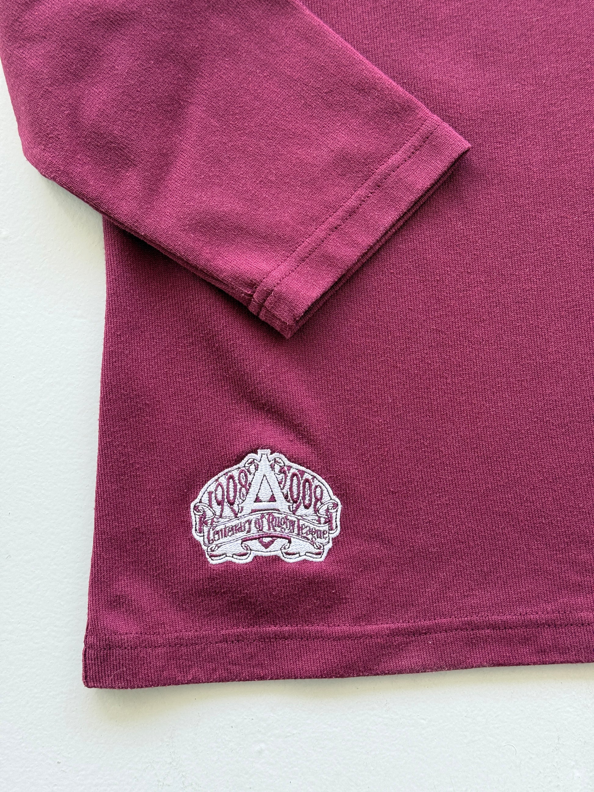 Maroon Queensland State of Origin 00's Vintage Canterbury Rugby Jersey- Kids 10