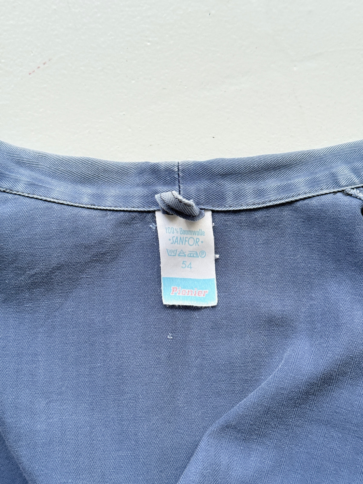 Faded Blue Pionier Vintage Workwear Chore Jacket CH549 - Medium