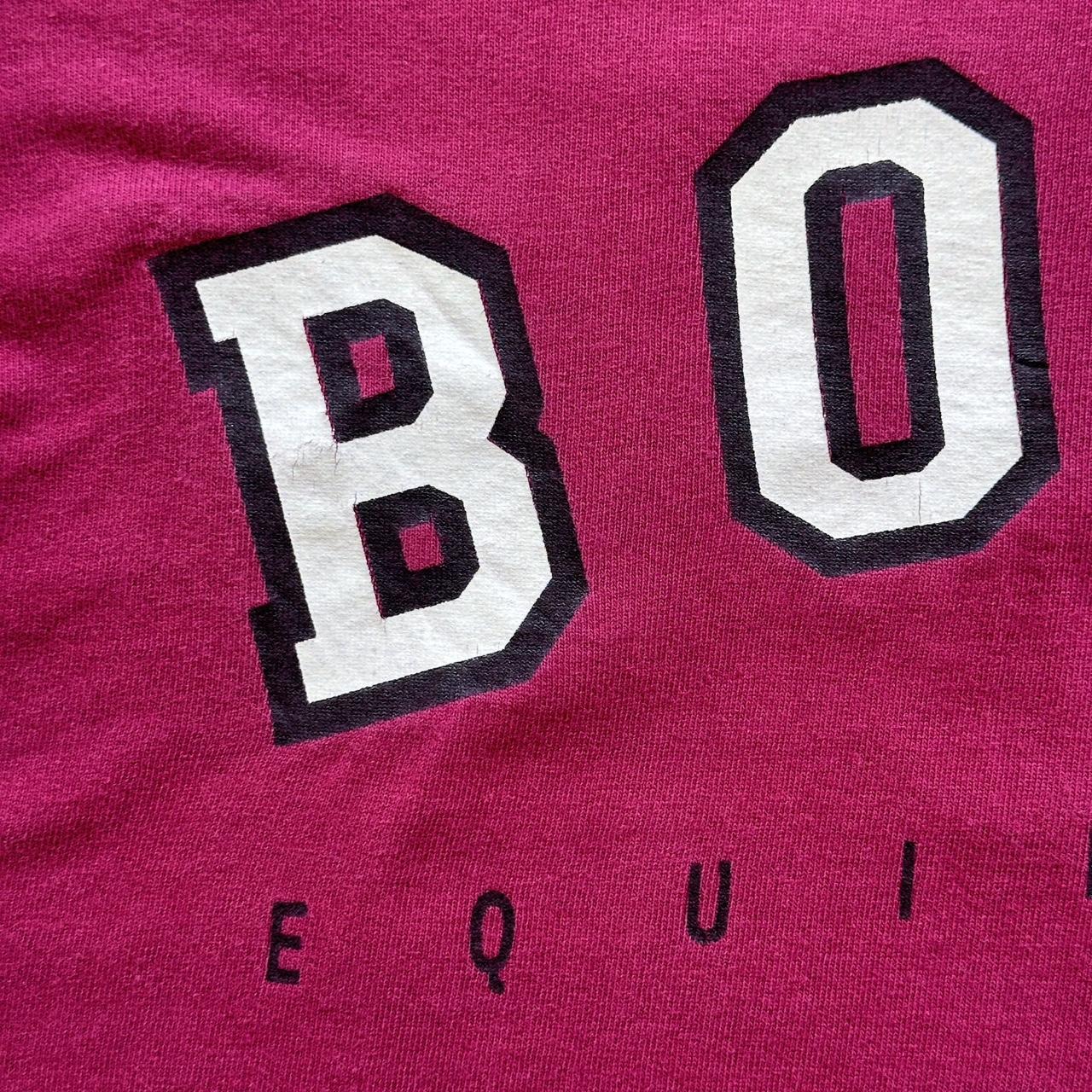 Burgundy Body Equiptment 90s Vintage T-shirt - Large