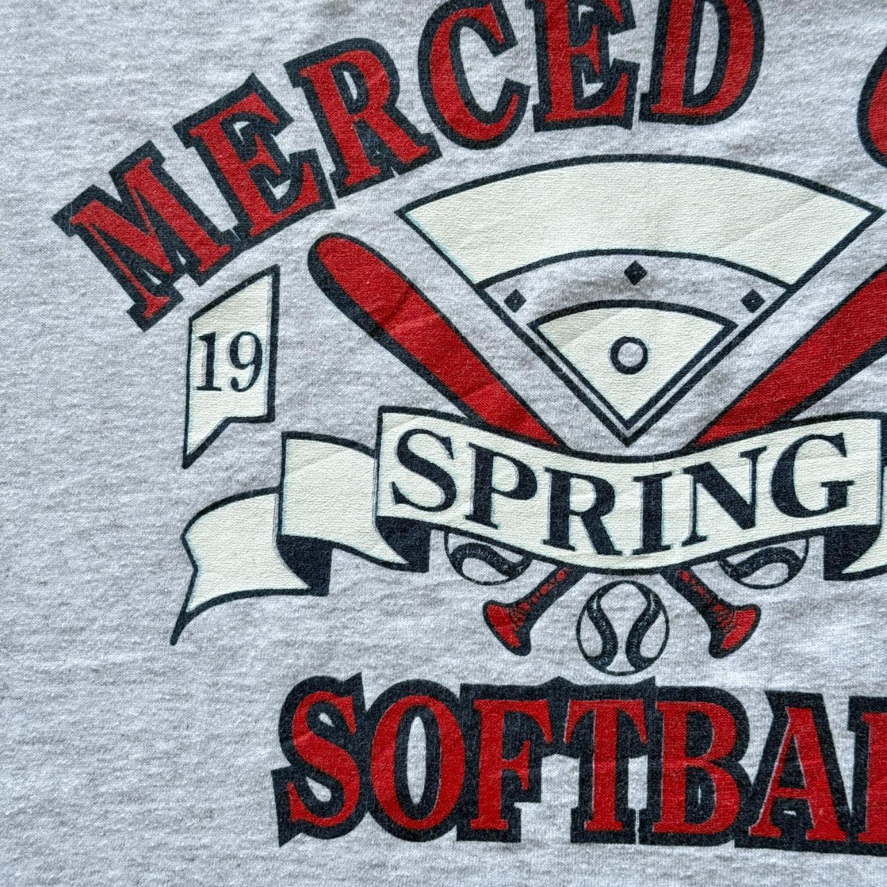 Grey Merced City Softball Vintage 90s T-shirt - XL