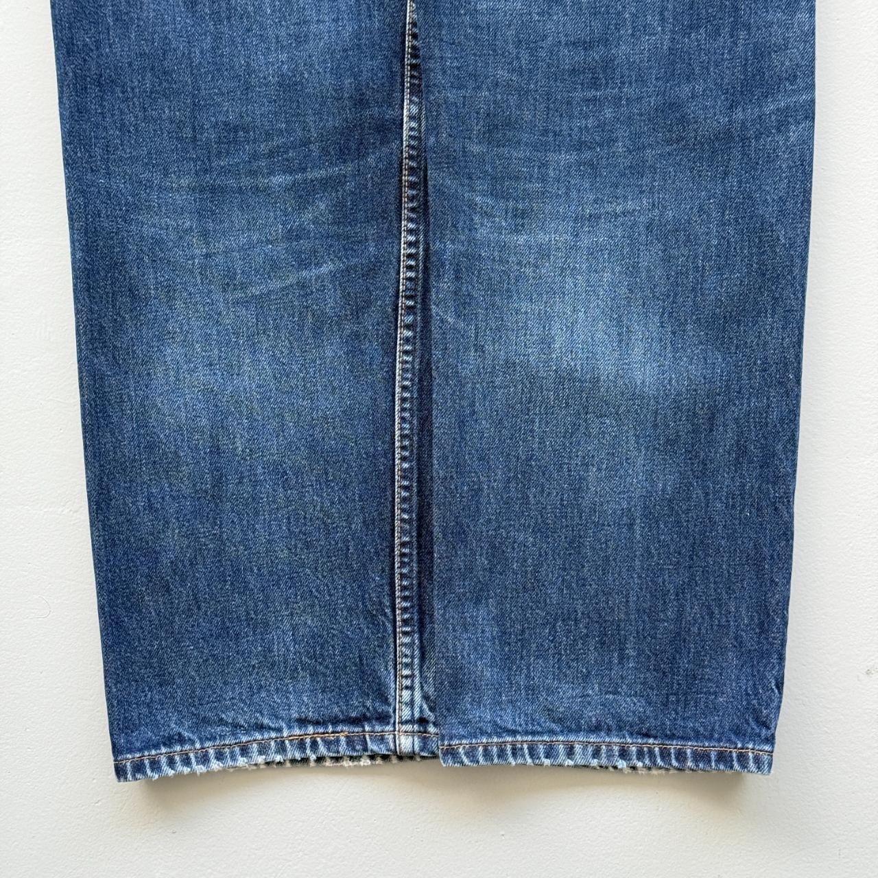 Navy Blue Levi's 501 Denim Straight Leg 90's Vintage Jeans - 32” x 29”