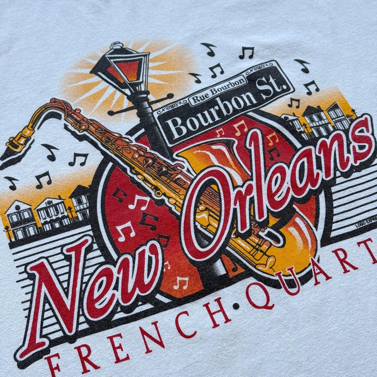 White New Orleans 00's Tourist Vintage T-shirt - XL