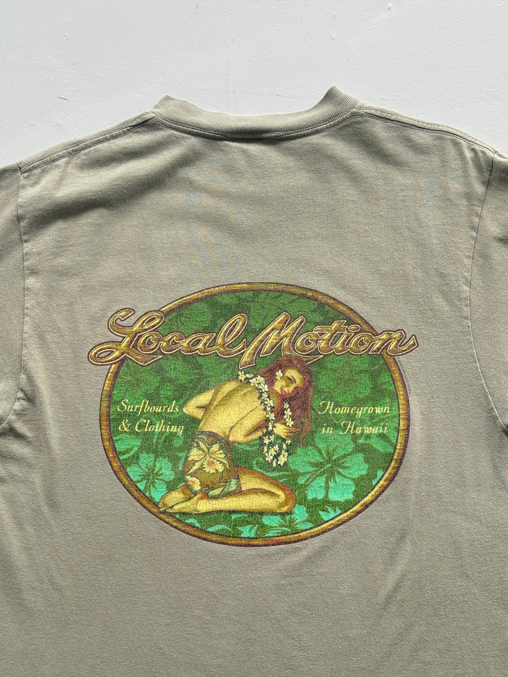 Green Local Motion Hawaii 00's Vintage Tourist Graphic T-Shirt - Medium