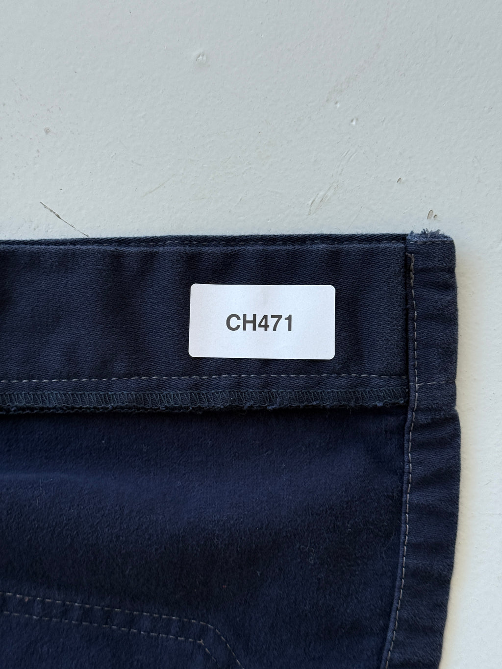 Black / Dark Navy Moleskin Cotton 90's Vintage Workwear Chore Jacket CH471 - XL