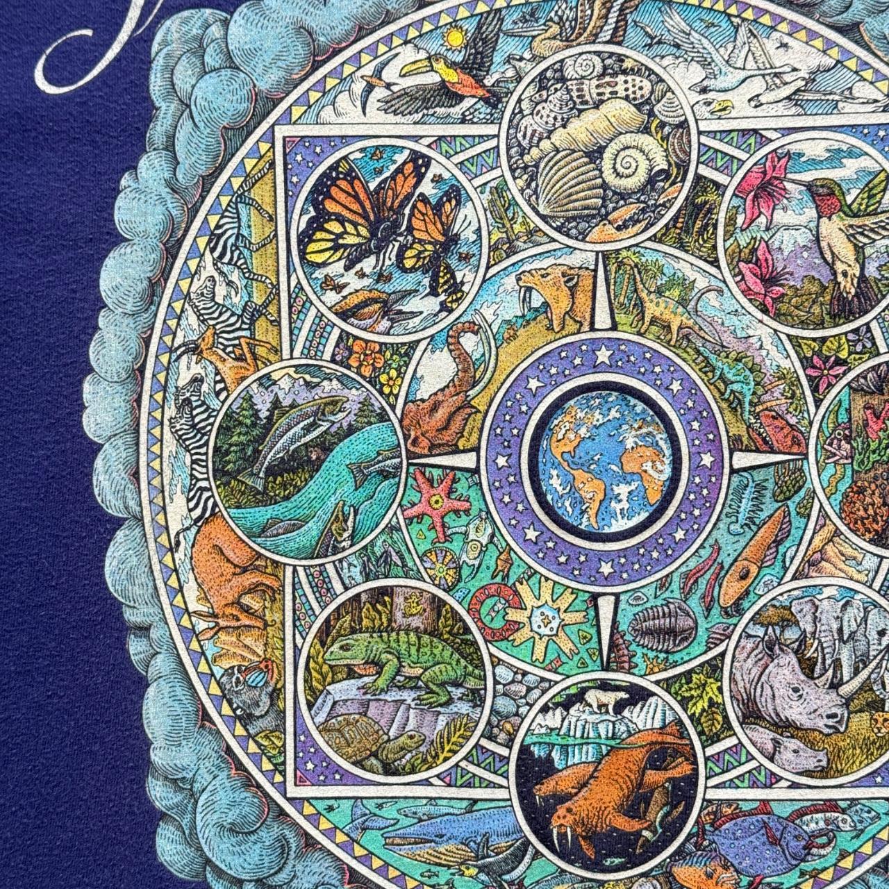 Purple Earth's Magic 90s Vintage Graphic Tourist T-Shirt - XL