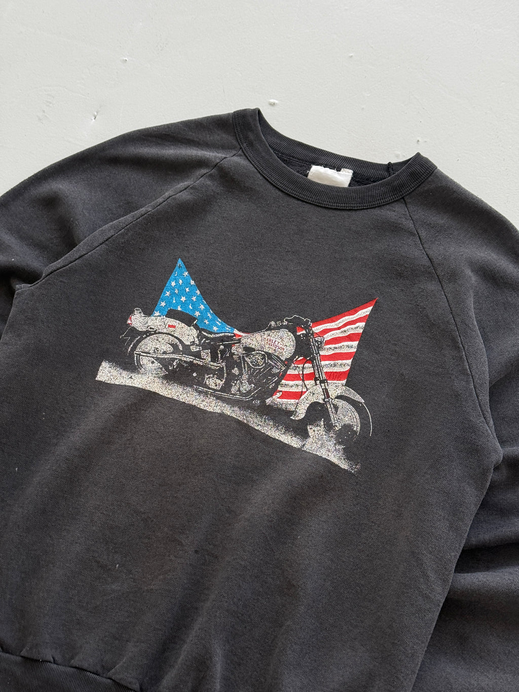 Harley Davidson Bob Paris France Lowboy 80's Vintage Sweatshirt - Small