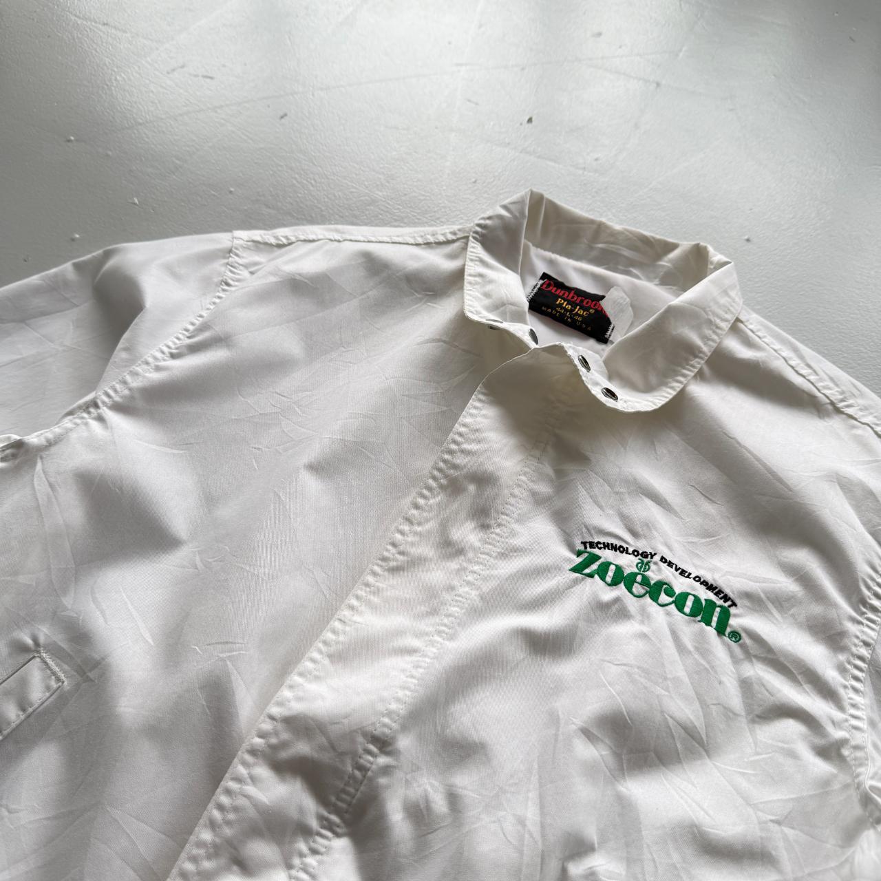 White Zoecon Dunbrook Lightweight Track 80's Jacket - Large