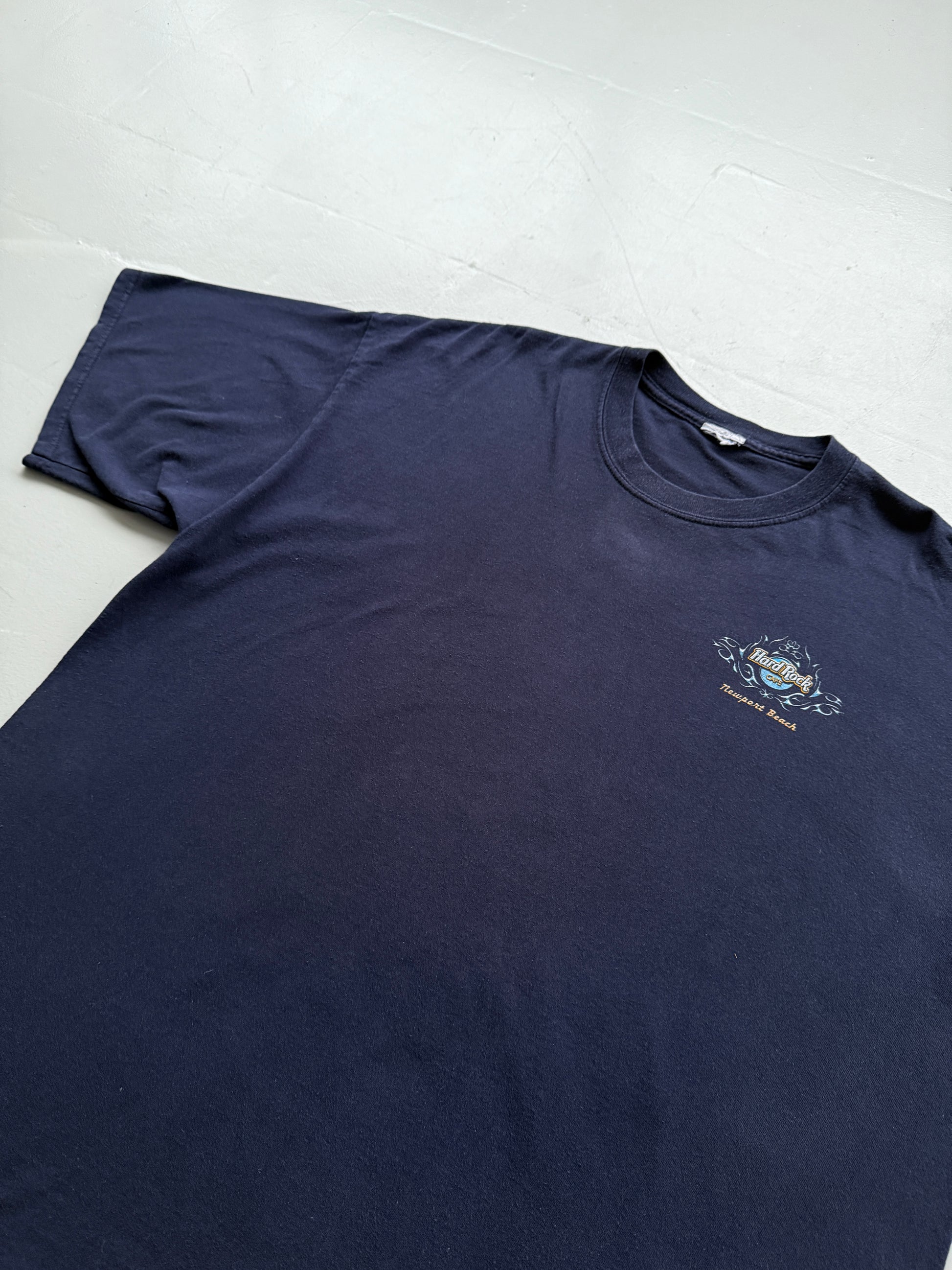 Navy Blue Hard Rock Cafe 90's Vintage Graphic T-Shirt - XXL
