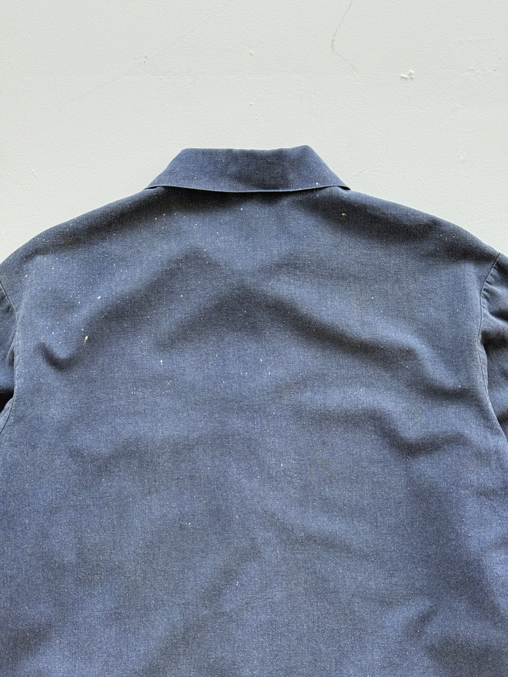 Thrashed Blue French Vintage Workwear Chore Jacket CH362 - Medium