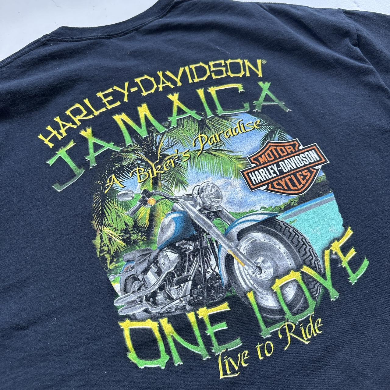 Black Harley Davidson Jamaica Vintage T-shirt - 2XL