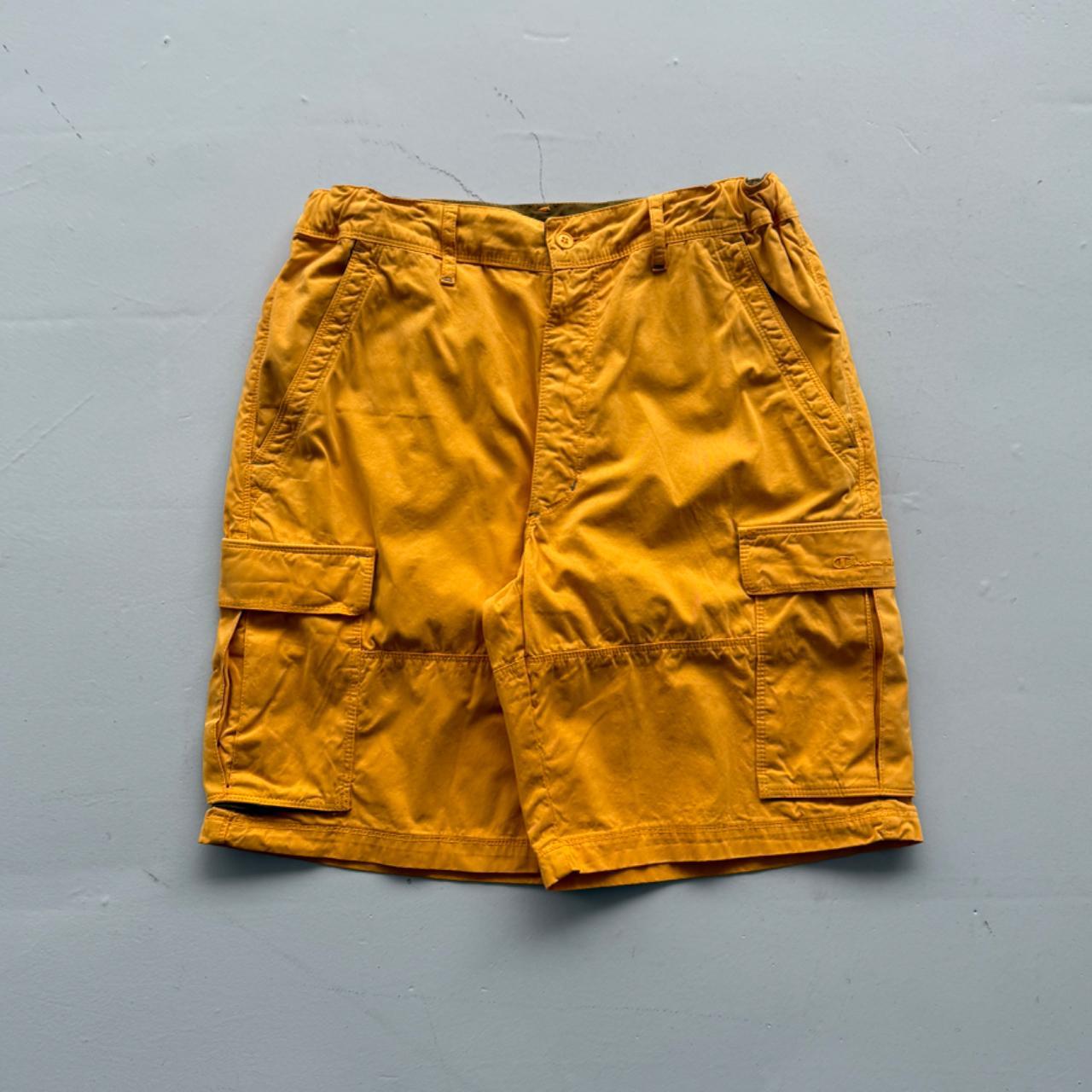 Yellow Champion 90’s Deadstock Baggy Cargo Shorts - W30 x L9