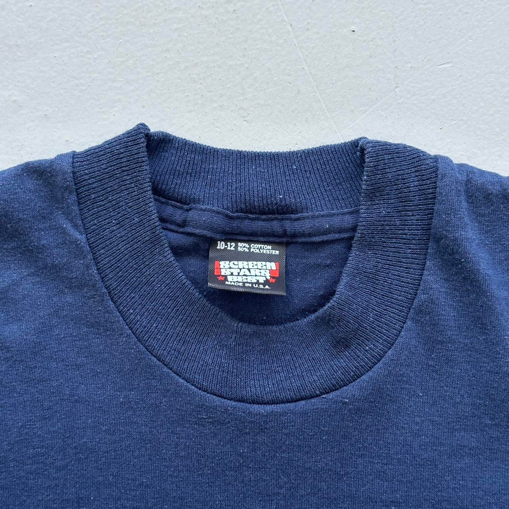 Navy Cambridges University 90s Vintage Baby T-shirt - Size 6