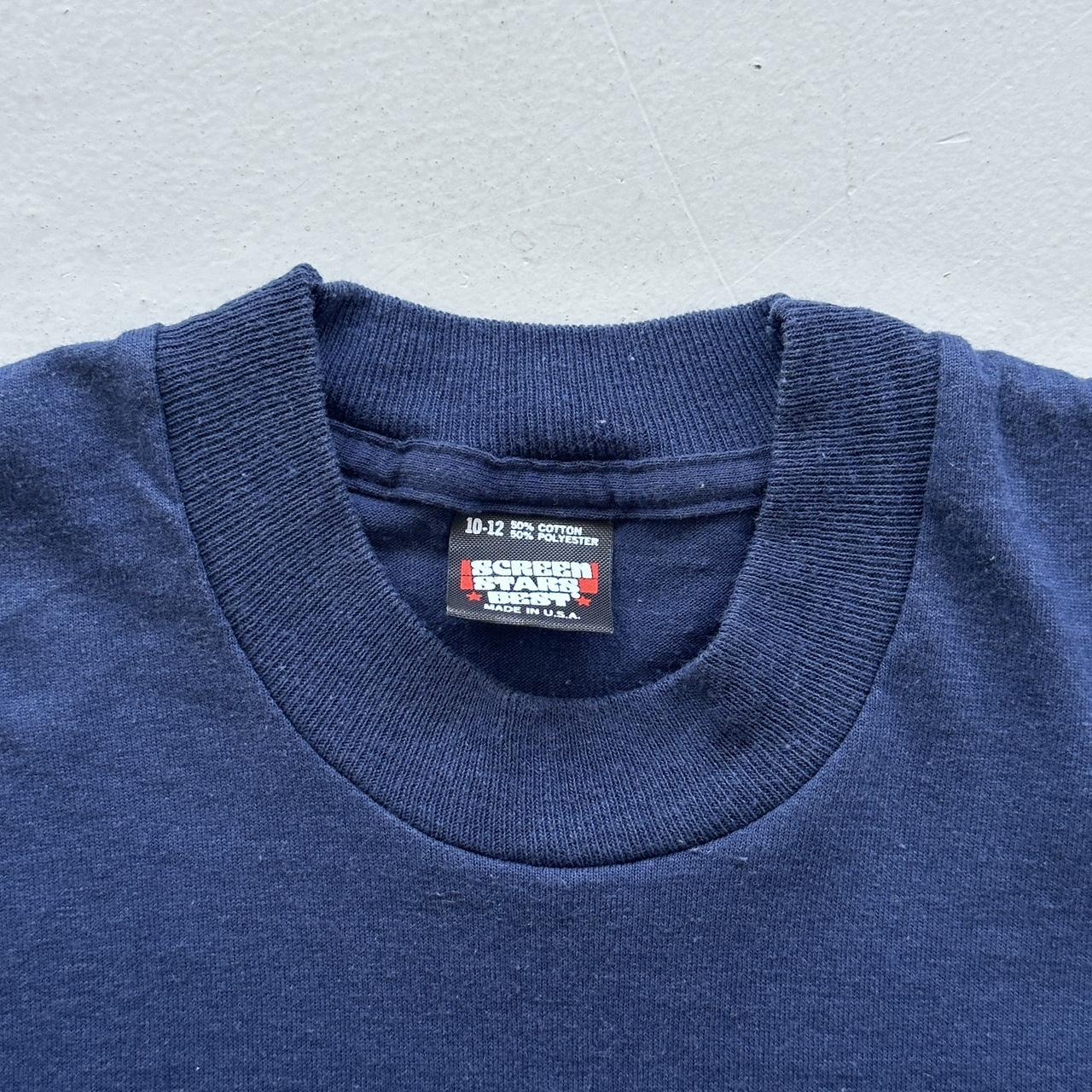 Navy Cambridges University 90s Vintage Baby T-shirt - Size 6