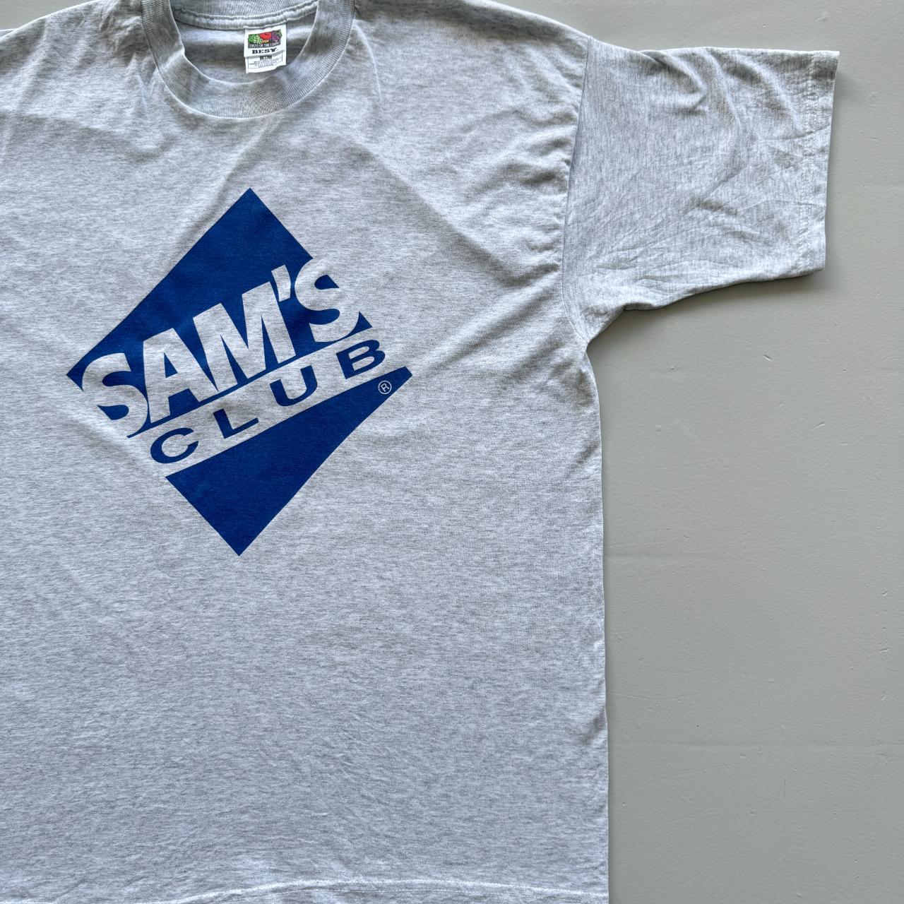 Grey Sam's Club Vintage 90s T-shirt - XL