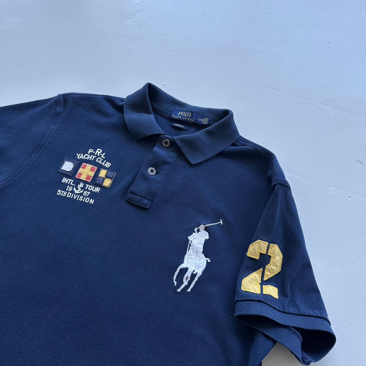 Navy Ralph Lauren Big Pony 00’s Vintage Polo Shirt - Medium
