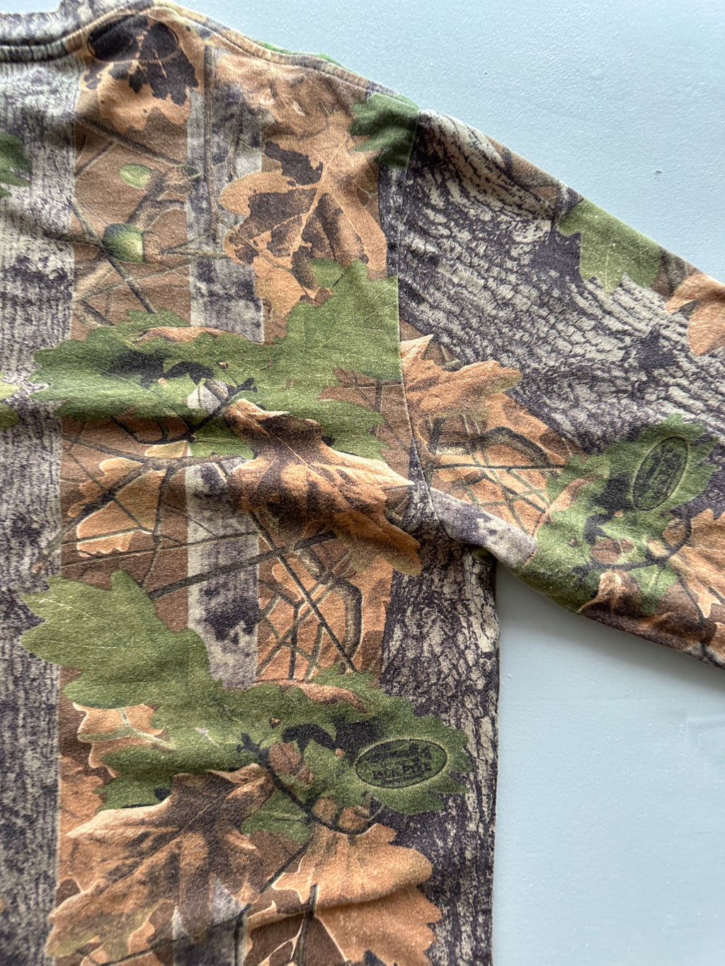 Real Tree Camo All-Over Jack Pyke Print Vintage Long Sleeve T-shirt - XL