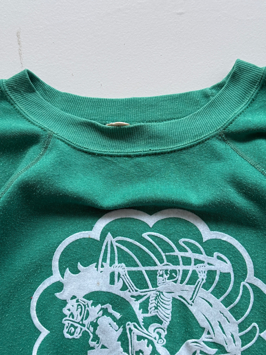 French Military 9e RCP 80's Vintage Raglan Sweatshirt - Small