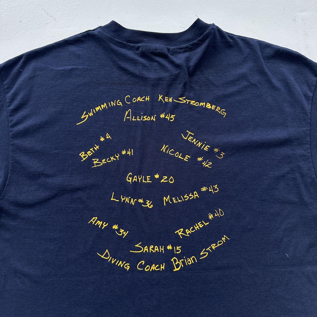 Navy Pirate University Vintage 80's T-shirt - XL