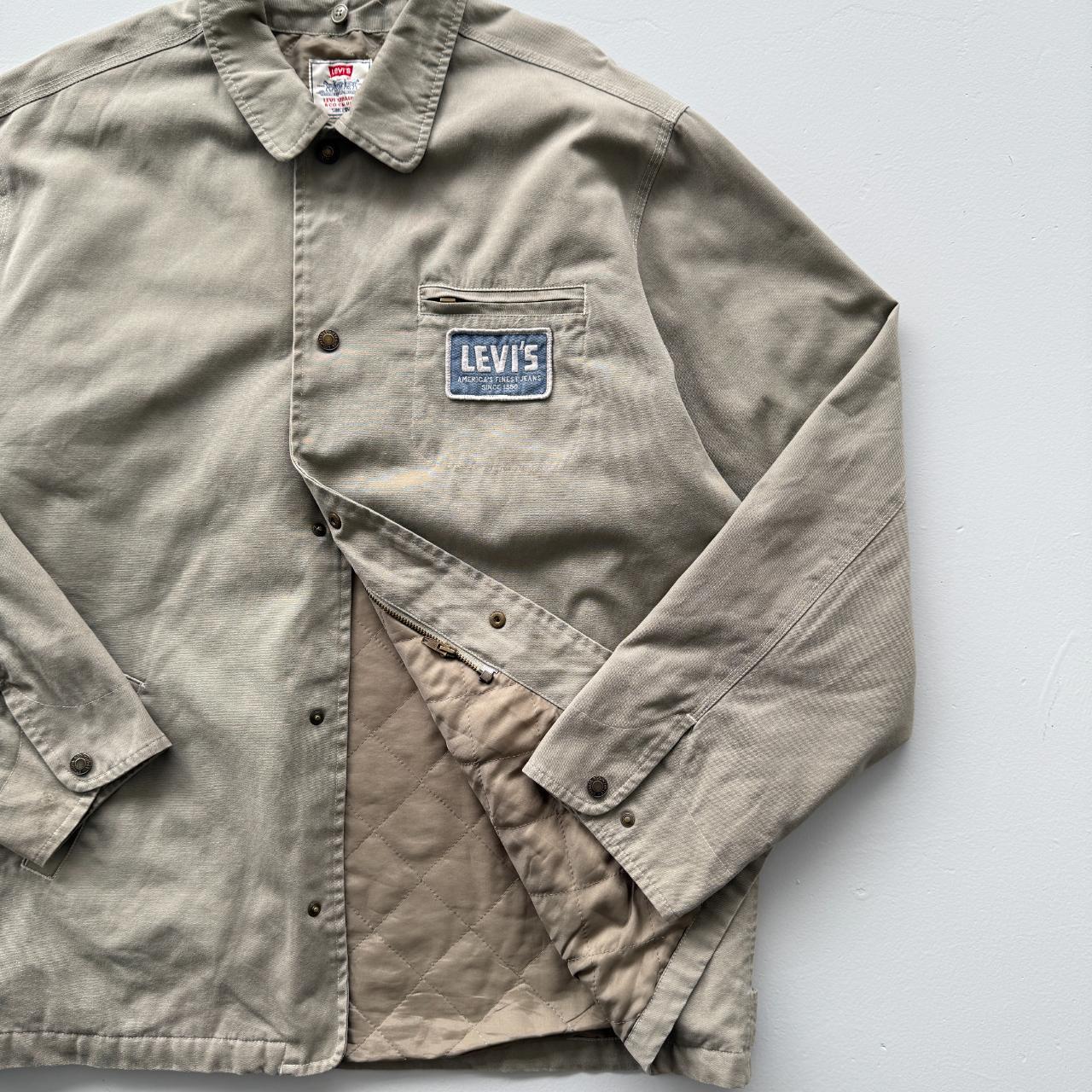 Cream Levi's Quilted 90s Vintage Jacket - XL