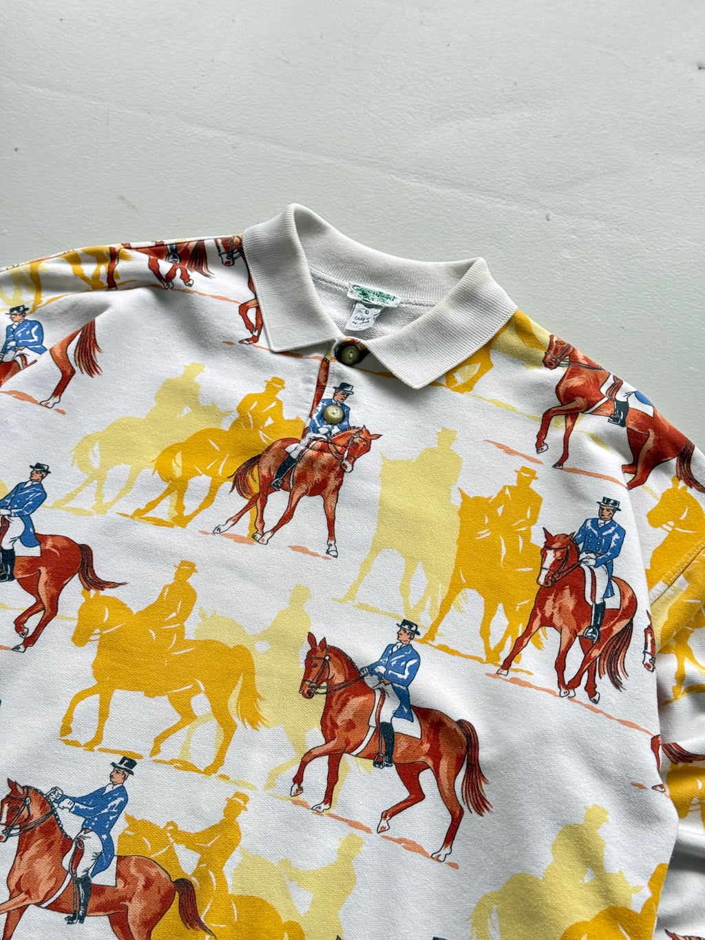 Greenfield Made in Italy Equestrian 80's Vintage Sweatshirt - Medium