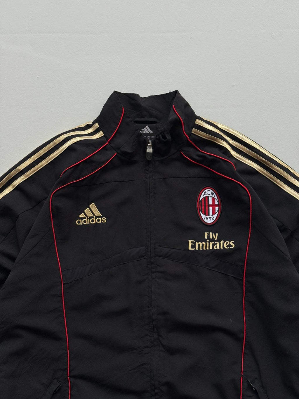 Adidas AC Milan Fly Emirates 2010/11 Vintage Football Track Jacket - Medium