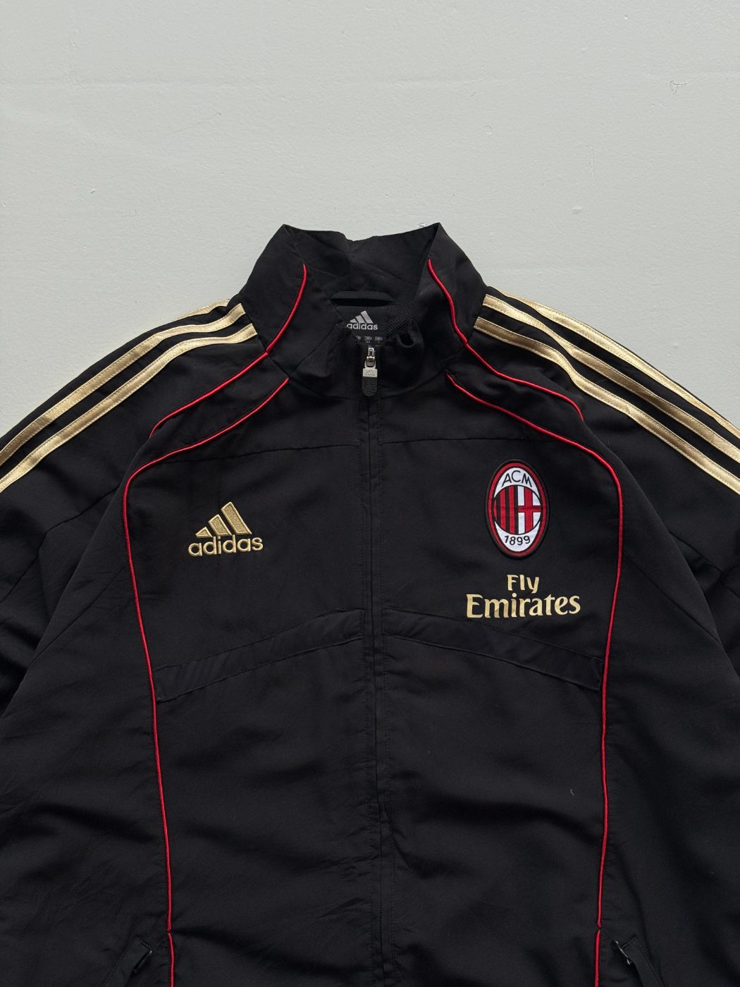 Adidas AC Milan Fly Emirates 2010/11 Vintage Football Track Jacket - Medium