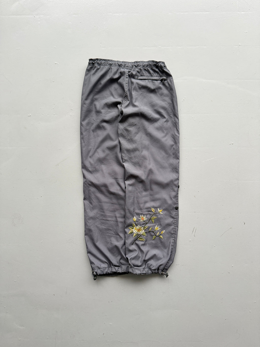 Grey GAP 00's Vintage Embroidered Track Pants Trousers - W30 x L29