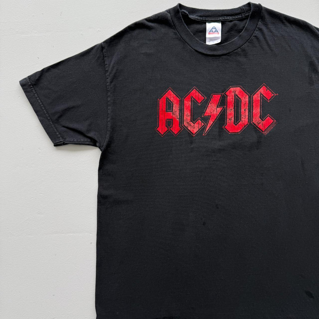 Black AC/DC Vintage 00s T-shirt - Large
