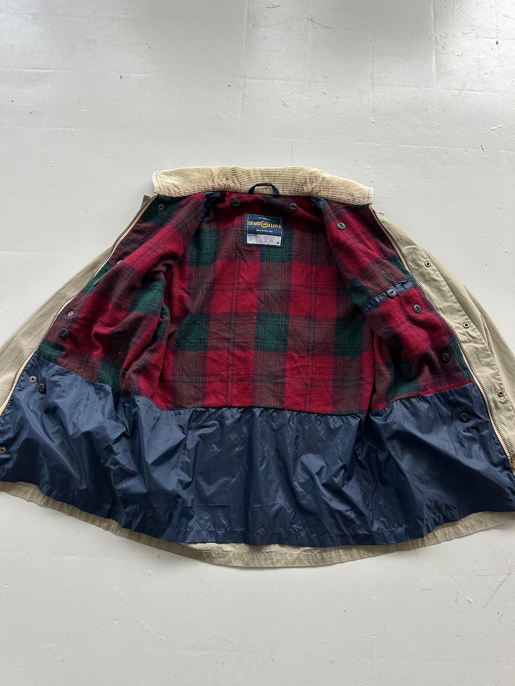 Henri Lloyd 90's Vintage Barn Jacket Corduroy Collar - Small
