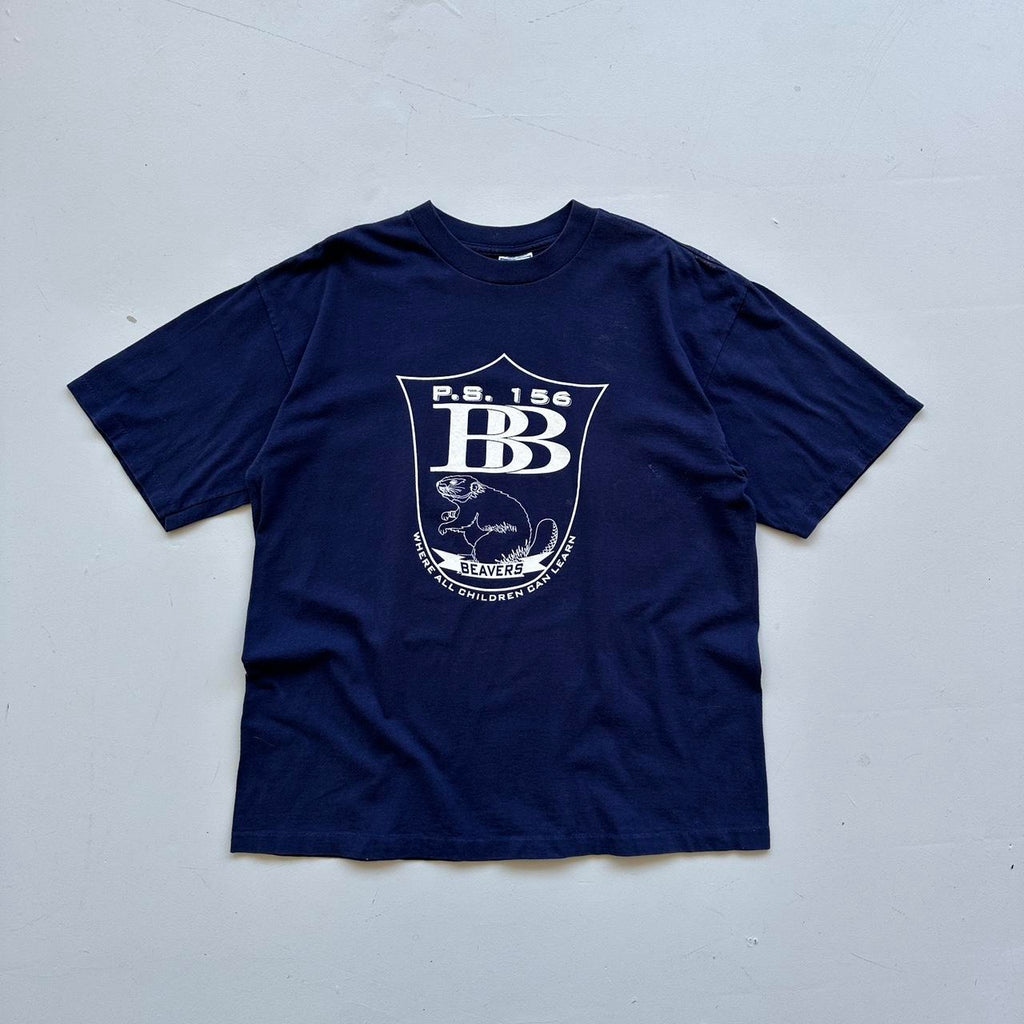 Navy Beavers 80s/90s Americana Vintage T-shirt - XL