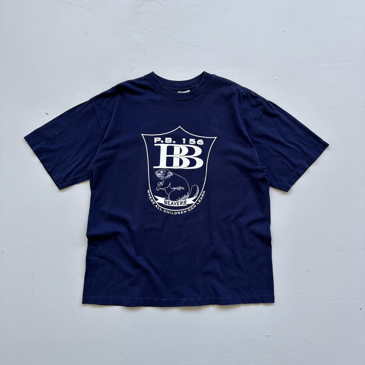 Navy Beavers 80s/90s Americana Vintage T-shirt - XL