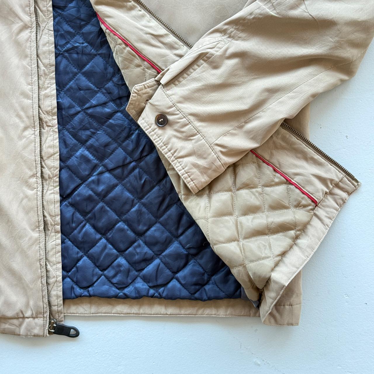 Cream Tommy Hilfiger 00’s Vintage Denim Duffel Coat - XL