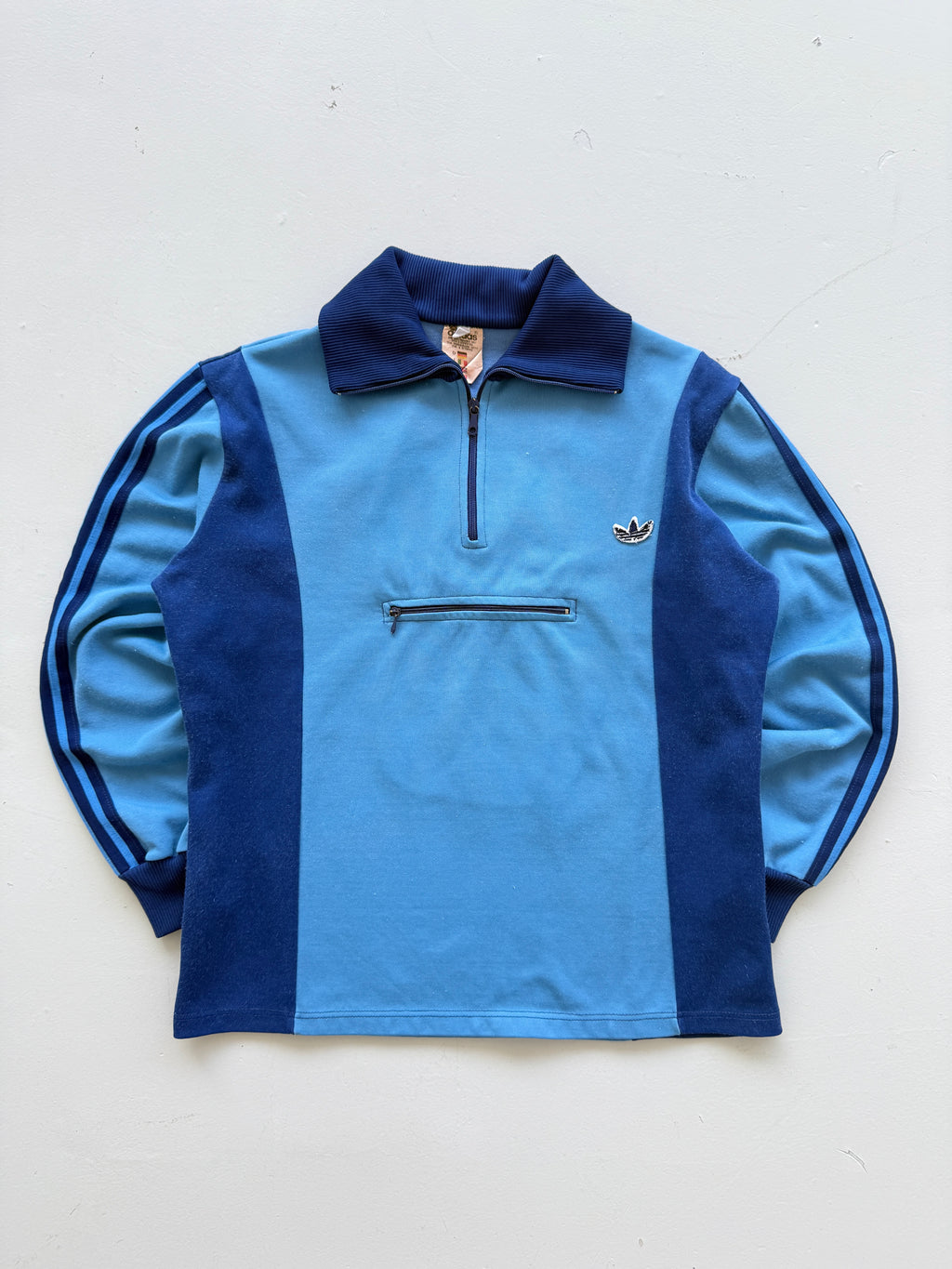 Adidas Trefoil 60s/70s Vintage Quarter Zip Track Top - XS/S