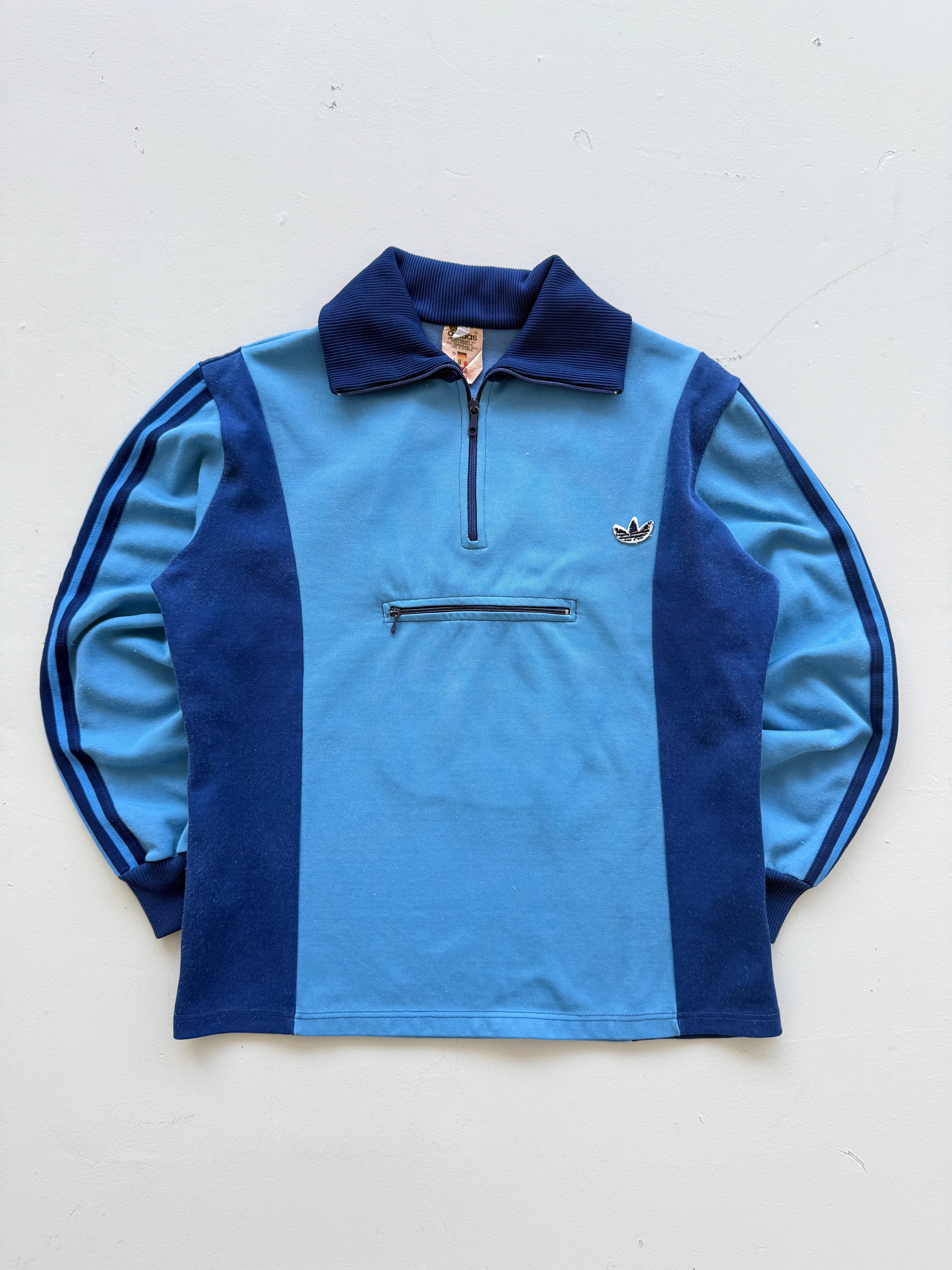 Adidas Trefoil 60s/70s Vintage Quarter Zip Track Top - XS/S