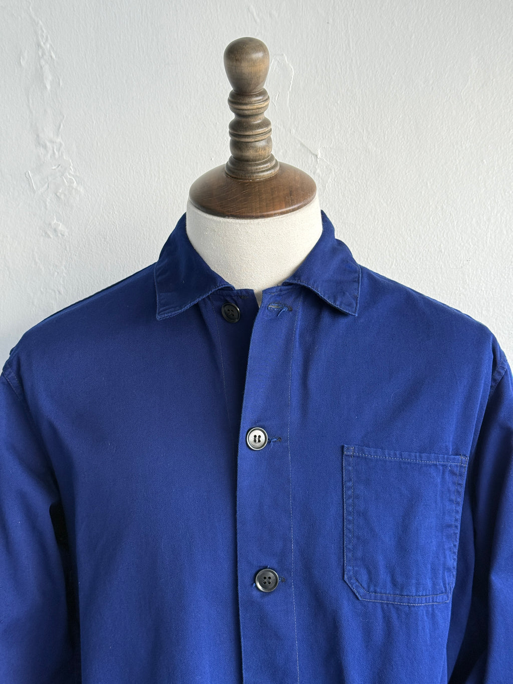 Blue French 1960's Vintage Workwear Chore Jacket CH493 - Medium
