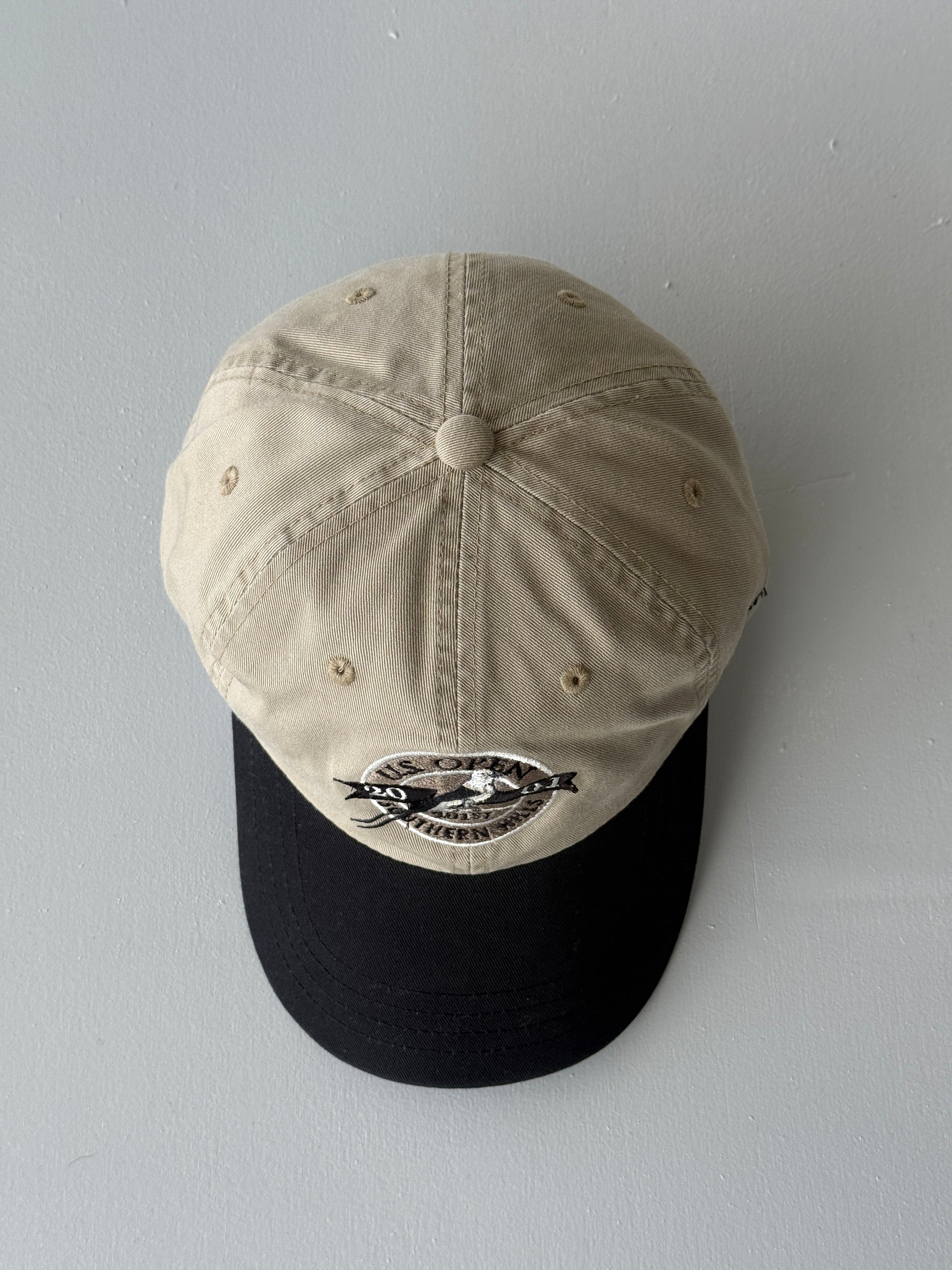 Khaki / Black US Open Golf 2001 Southern Hills Vintage Strapback Cap
