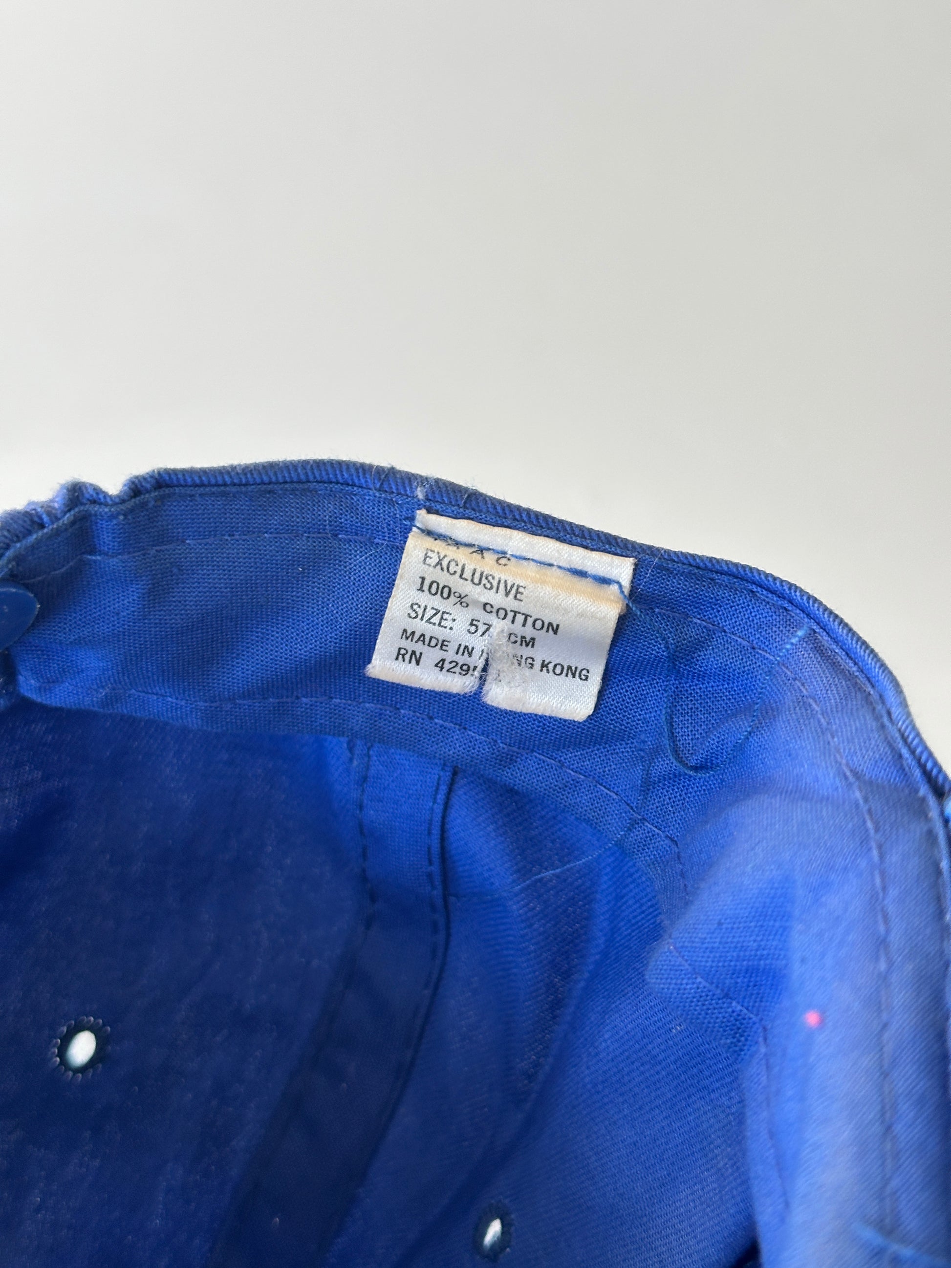 Blue Alaska Wolf Embroidered  Vintage 90's SnapBack Trucker Cap