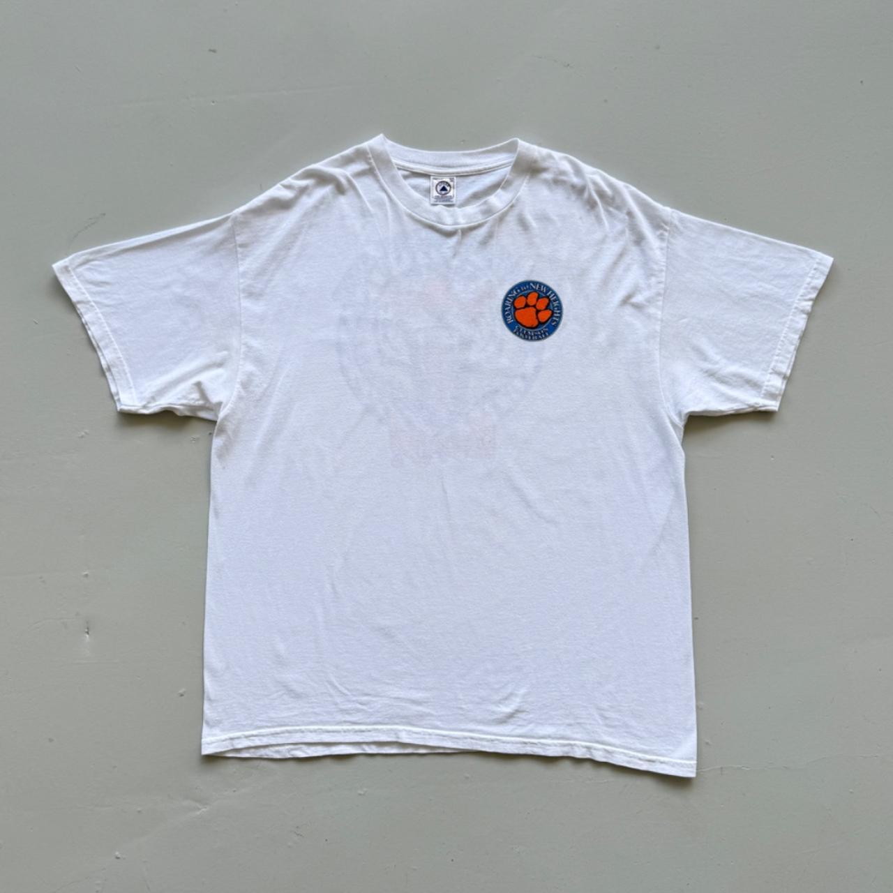 White Clemson Tigers Football 90s Collage Vintage T-shirt - XXL