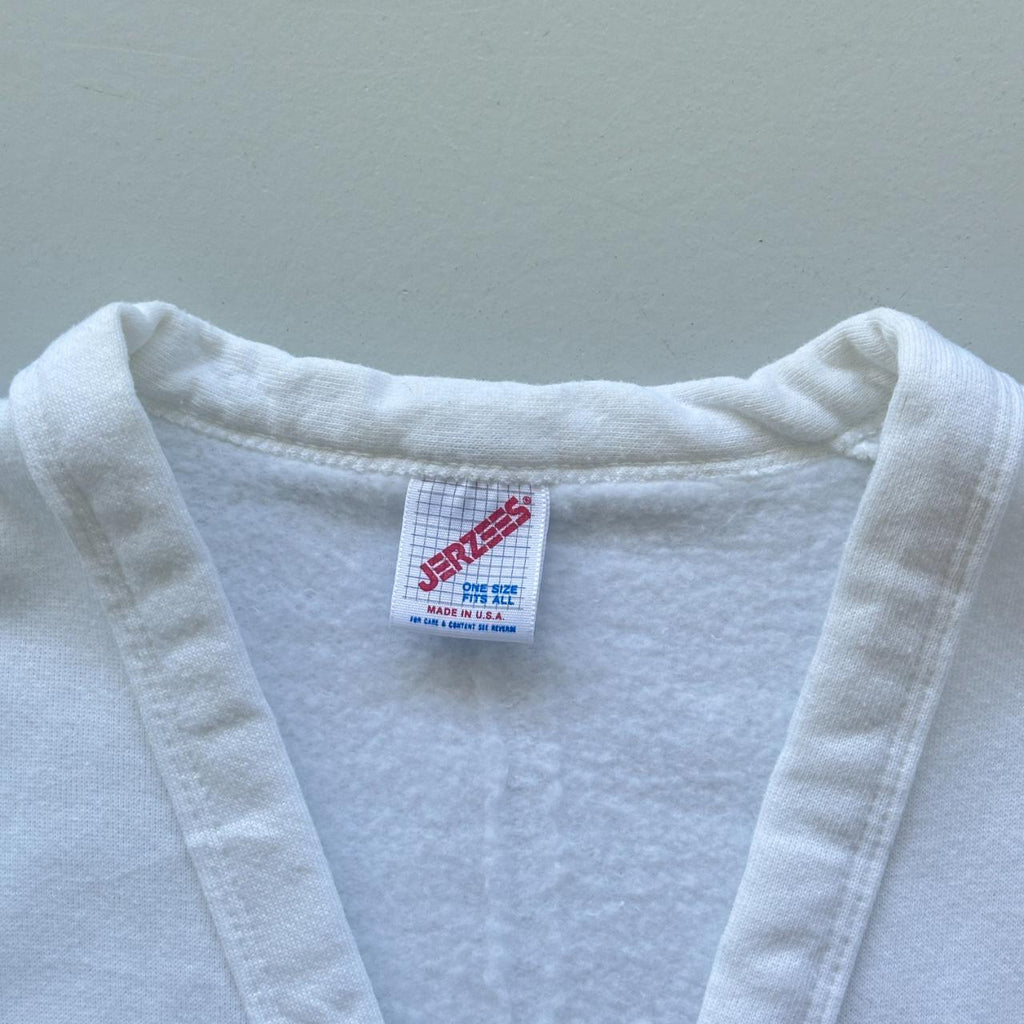 White Kendrick Elementary Cotton 80s Cardigan - Medium