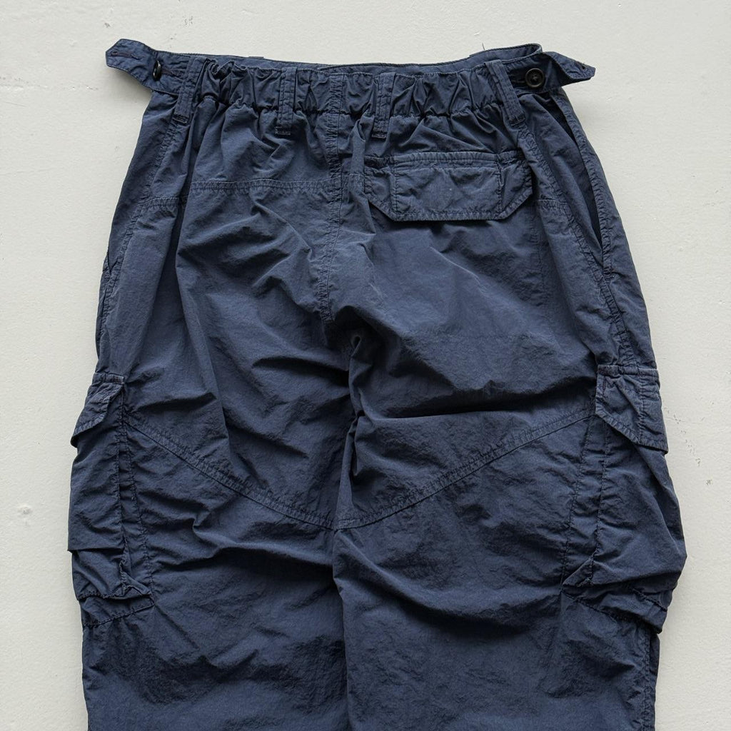 Navy Blue Kestin Luss Pant Modern Nylon Cargo Trousers - W28 x L29