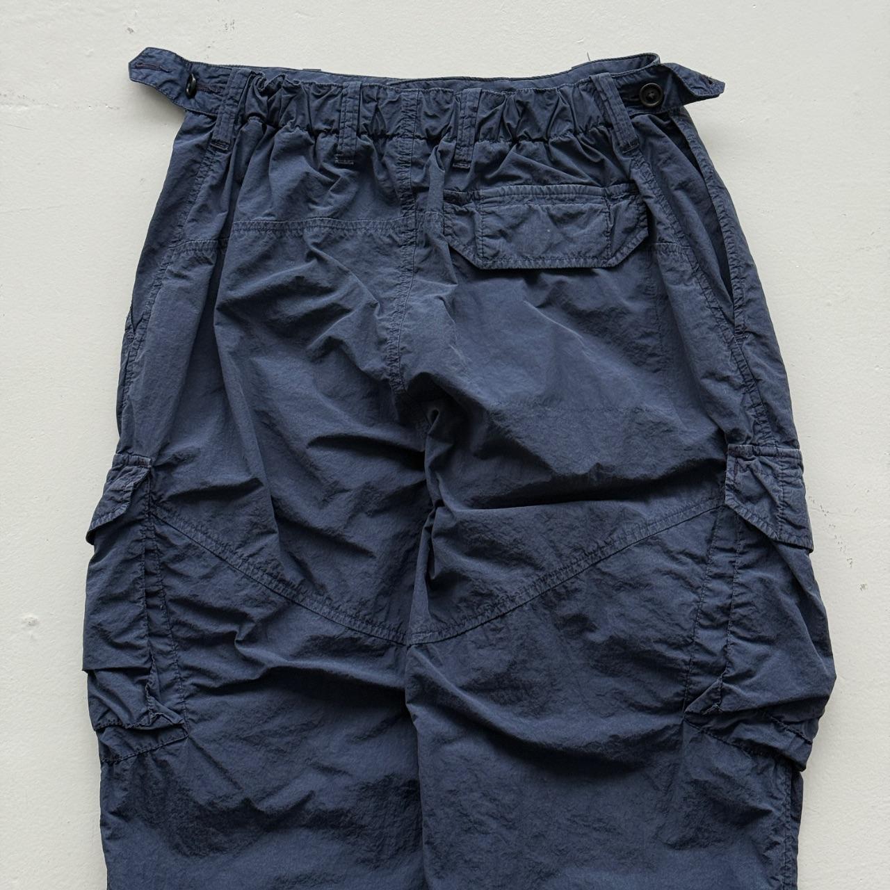 Navy Blue Kestin Luss Pant Modern Nylon Cargo Trousers - W28 x L29