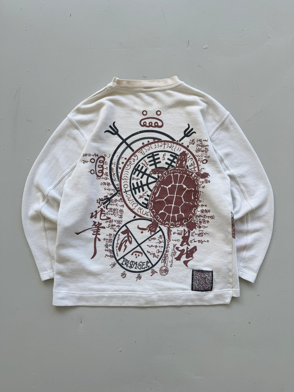 White Passenger 90's Vintage Surfer Graphic Sweatshirt Jumper - Large