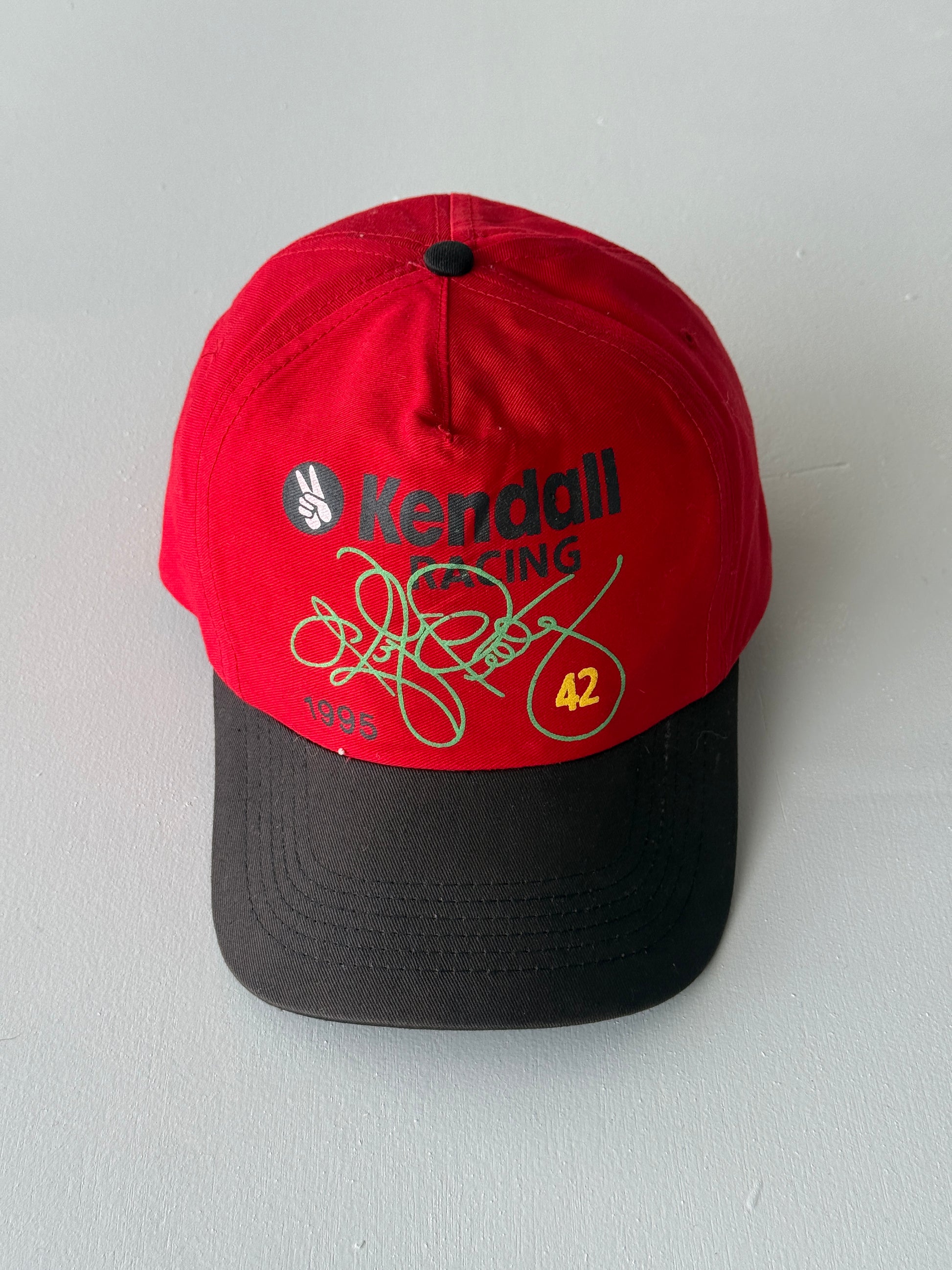 Red / Black Kendall Racing 90's Vintage SnapBack Trucker Cap