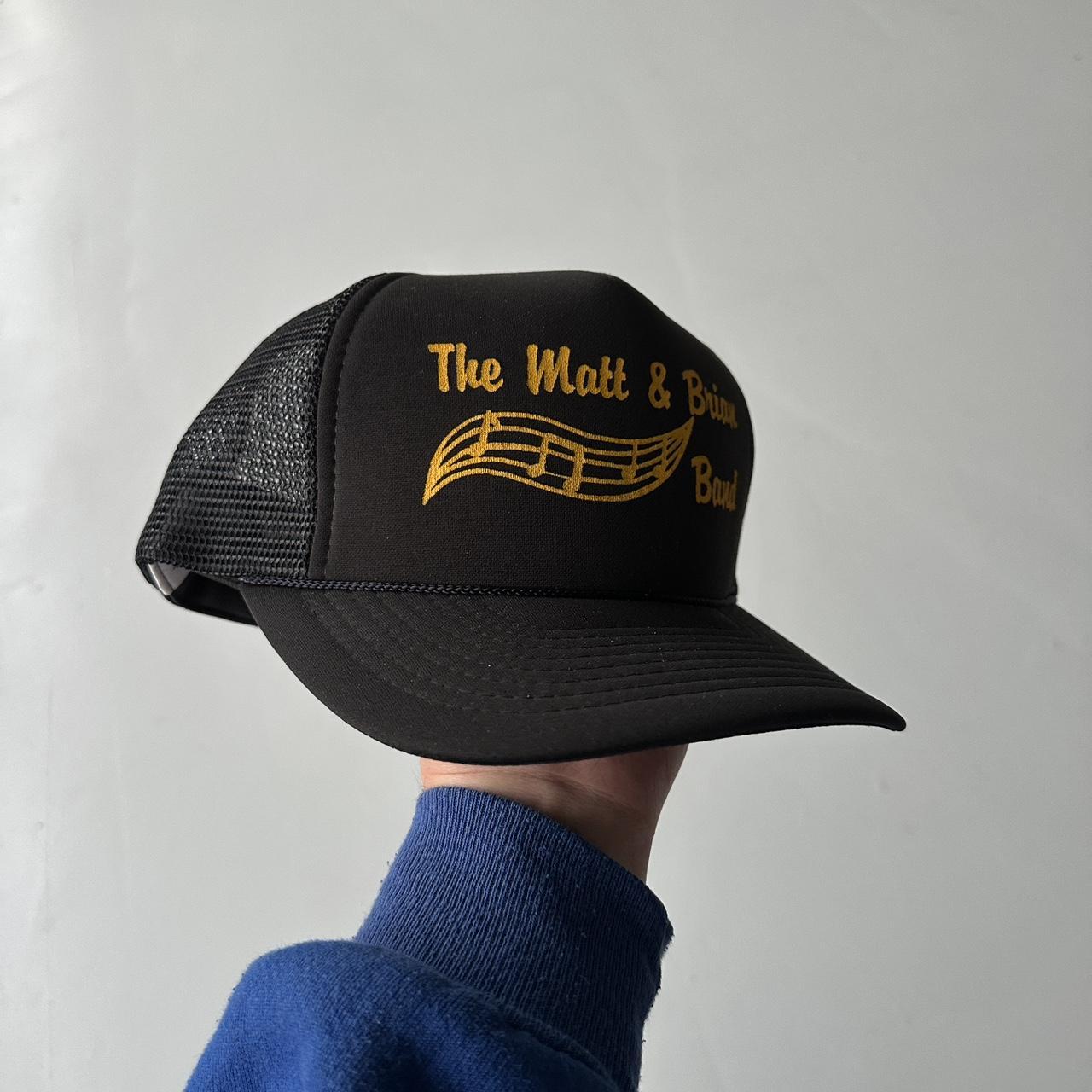 Black The Matt and Brian Band Vintage Foam and Mesh SnapBack Trucker Cap