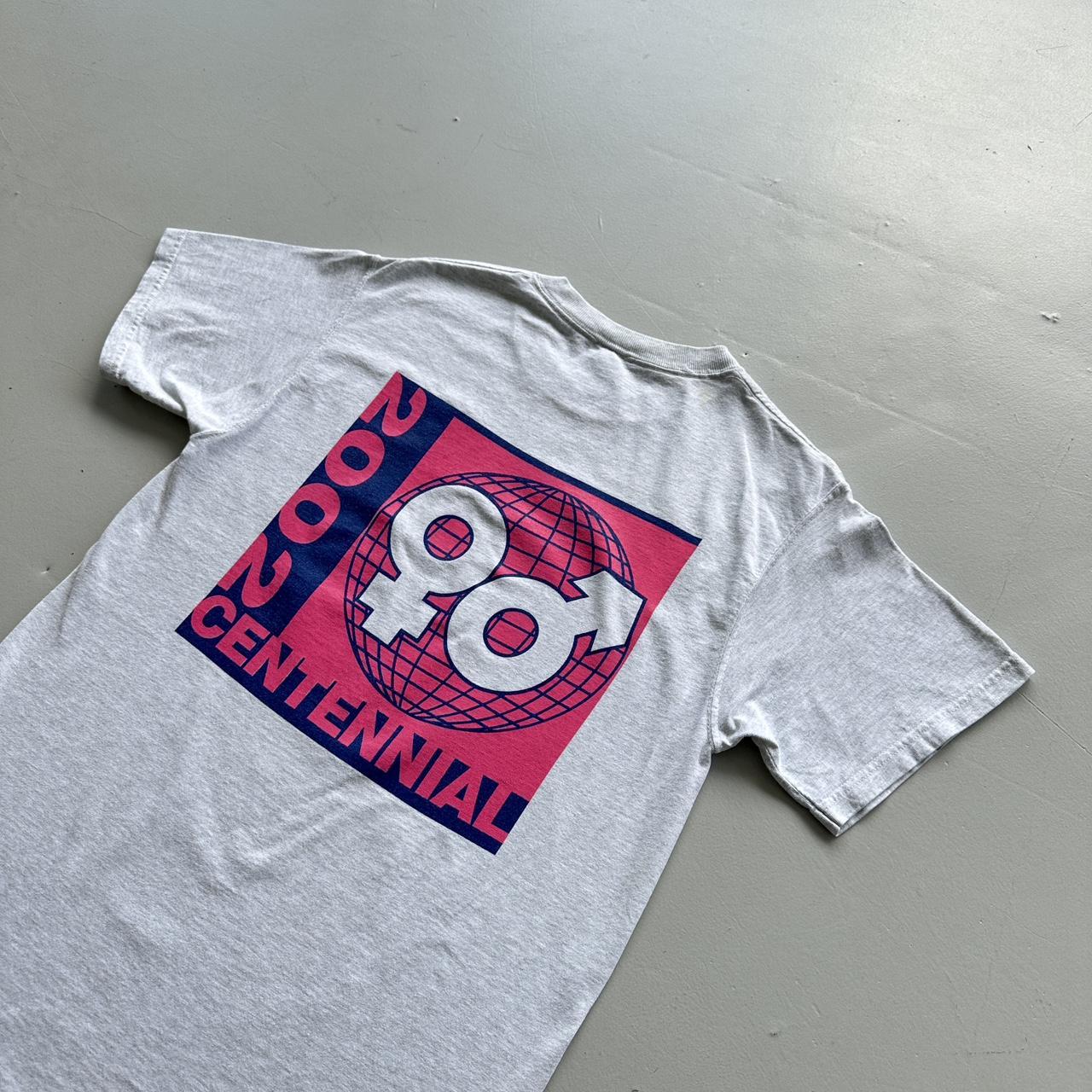 Grey Centennial 2002 Vintage T-shirt - Medium