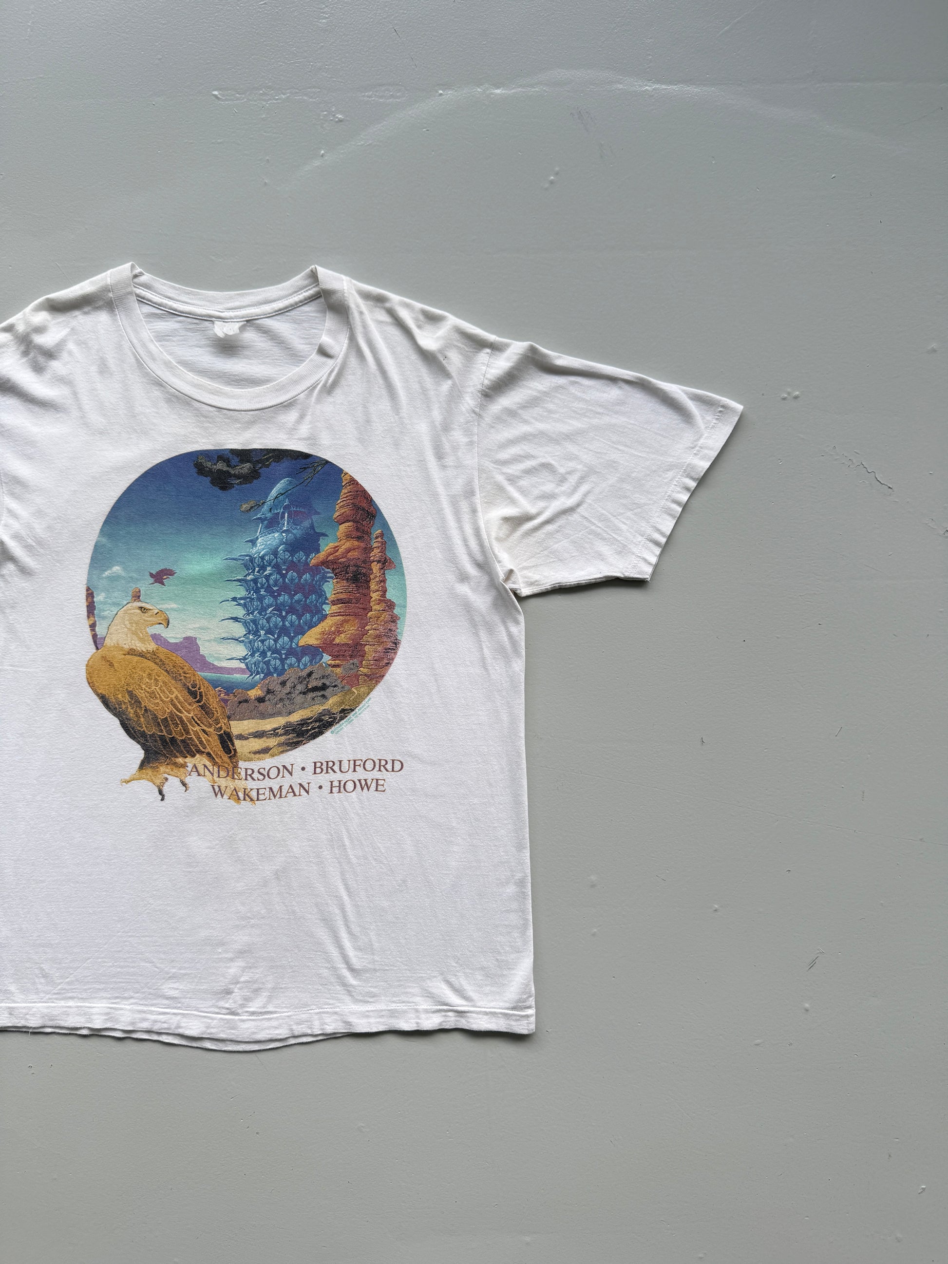 Anderson Bruford Wakeman Howe YES Tour 1989 Vintage Band T-Shirt - Large