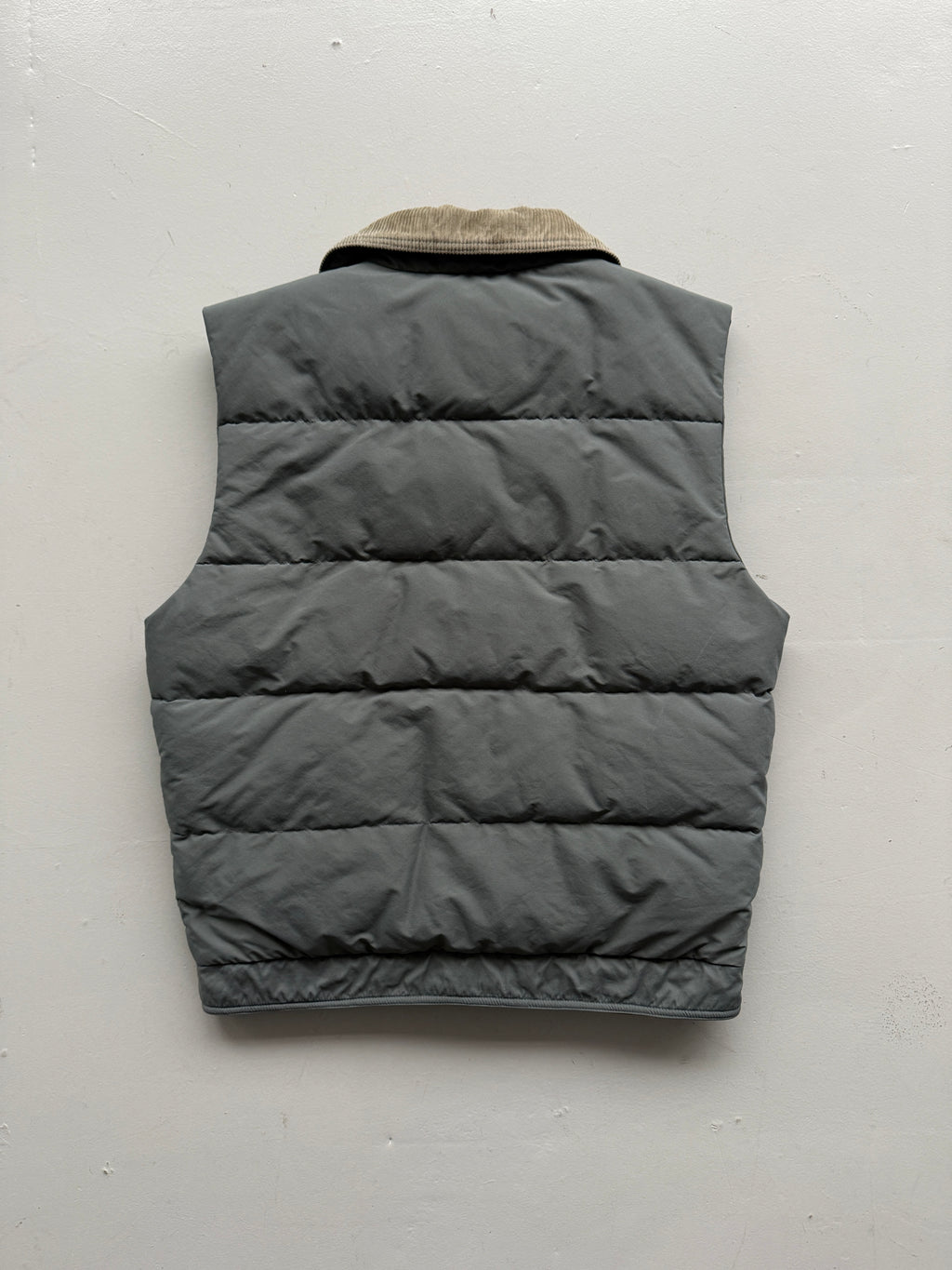 Grey Hermans 90's Vintage Puffer Vest Body Warmer - Large